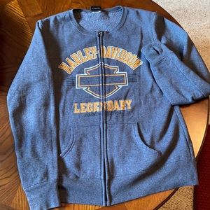 Women’s Harley Davidson Zip-up Sweatshirt Sz L
